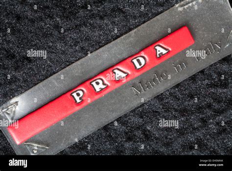 prada made in italy tag